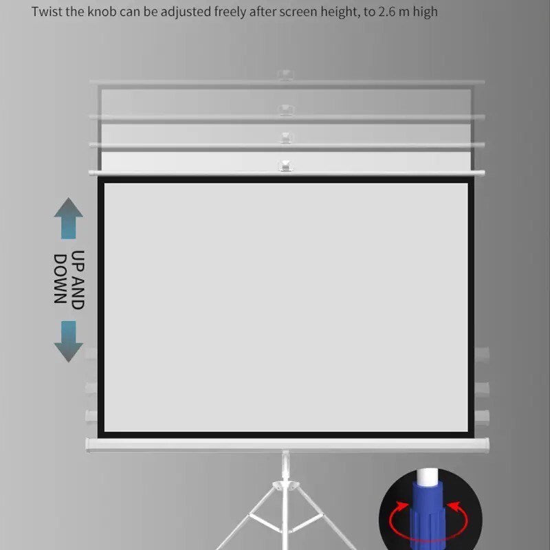 SMQ Tripod Screen Projector Size 180 cm x 180 cm SMQ Tripod Screen Projector Size 180 cm x 180 cm